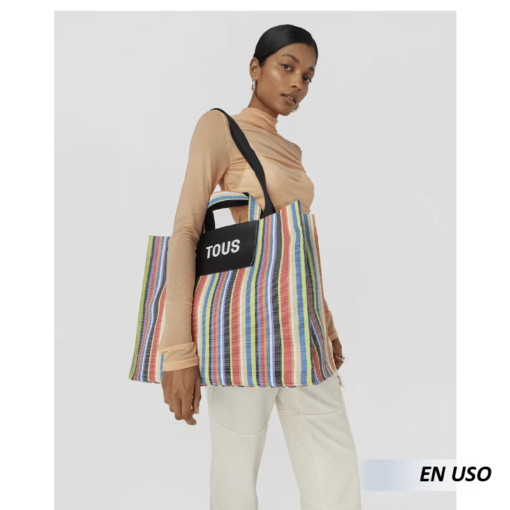 Bolso de Compras con Cierre Tipo Totebag