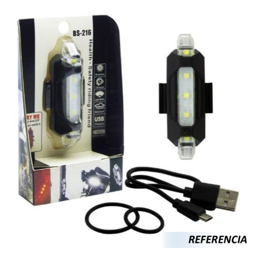 luz para bicicleta recargable bs-216 - Imagen 8
