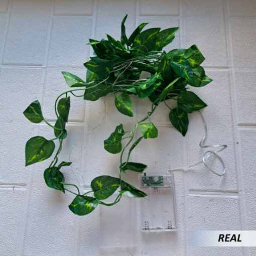 Guirnalda de hojas artificiales con luz led - Imagen 6