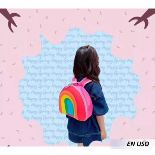 Mini mochila en forma arcoíris para niños y niñas - Imagen 4
