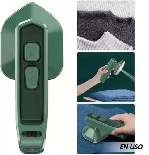Plancha mini de vapor Bivolt para ropa con base antiadherente