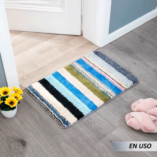 Alfombra multicolor afelpada