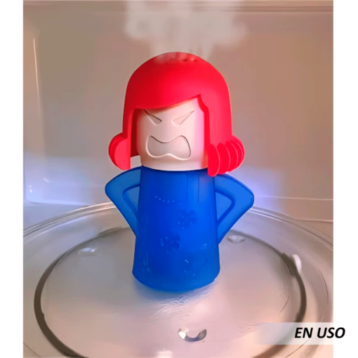 Angry mamá limpiador microondas 