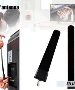 Antena Digital de Tv para interiores con dos adaptadores
