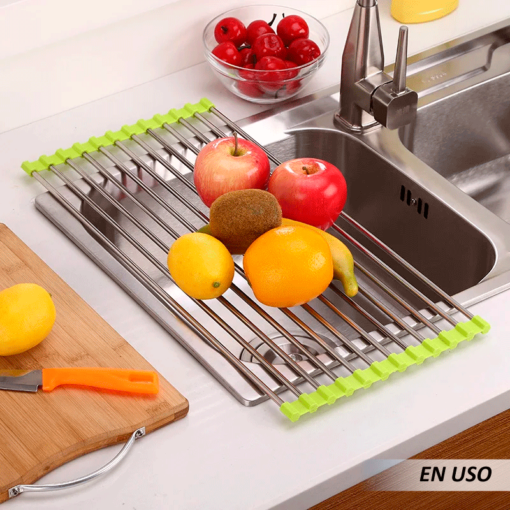 Escurridor plegable en acero
