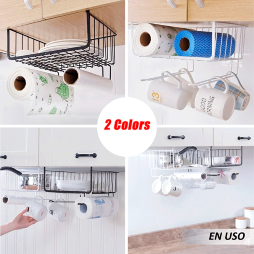 Cubo de almacenamiento de hierro para cocina