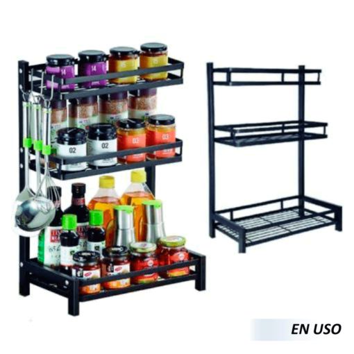 Estante organizador de cocina 3 niveles