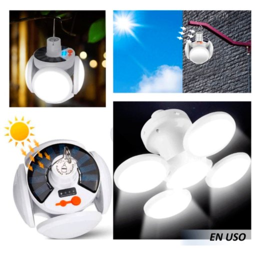 Foco expandible solar recargable