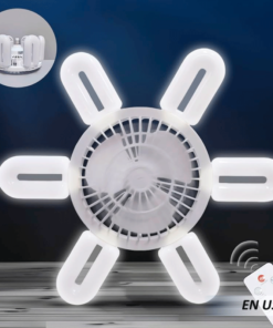 Foco ventilador con luz led plegable