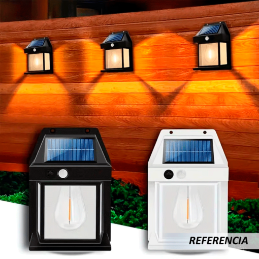 Lámpara foco solar de pared para exteriores - Imagen 7