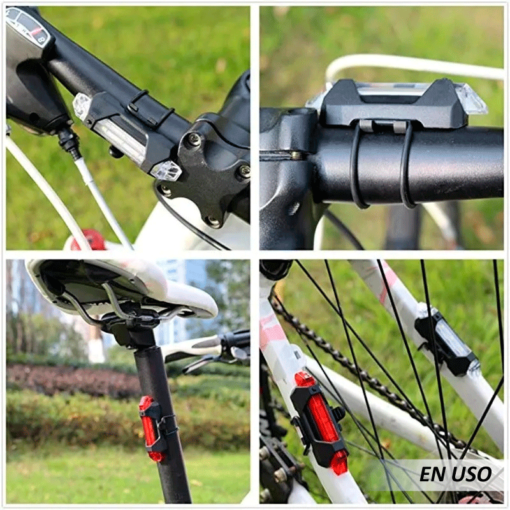 luz para bicicleta recargable bs-216