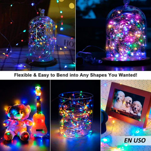 Luz hada multicolor pequeña