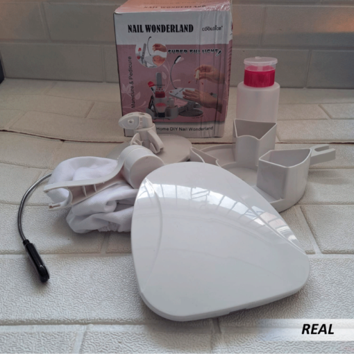 Soporte de esmalte de uñas con reposa manos multiángulo - Imagen 7