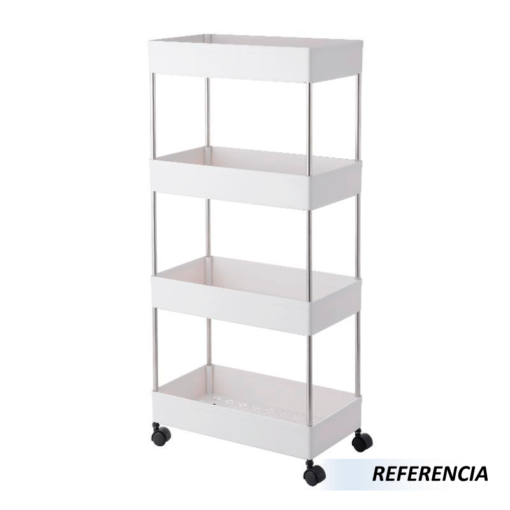 Organizador de 4 pisos de cocina con ruedas - Imagen 7