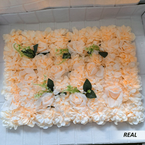 Panel decorativo de pared con flores artificiales - Imagen 5