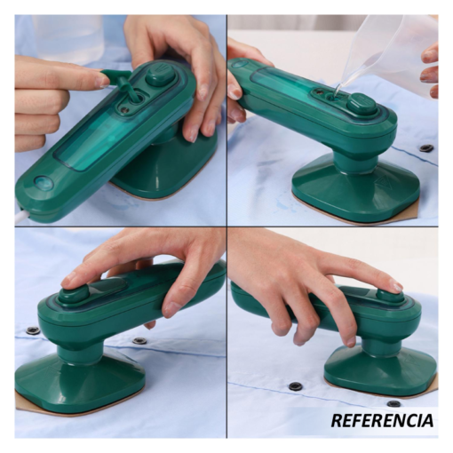 Plancha mini de vapor Bivolt para ropa con base antiadherente - Imagen 9
