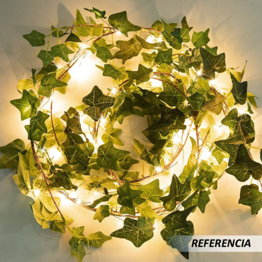 Guirnalda de hojas artificiales con luz led - Imagen 9