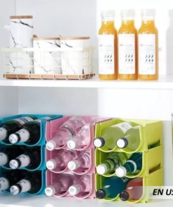 Organizador apilable para botellas