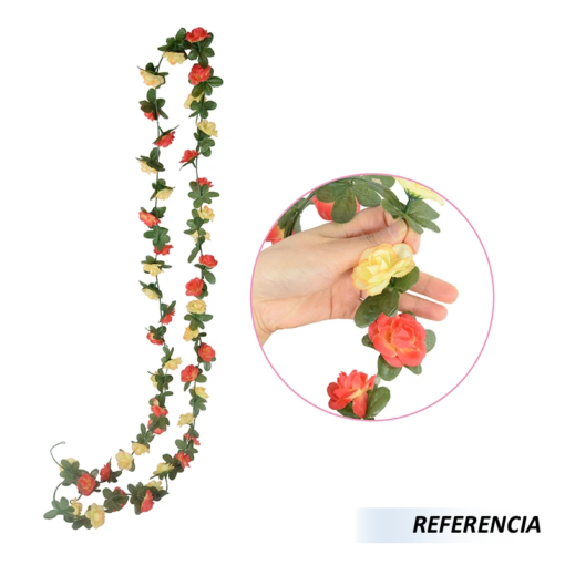 Guirnalda de flores artificiales - Imagen 8