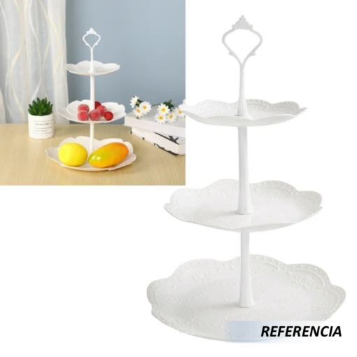 Soporte de frutas de 3 niveles de plastico - Imagen 9