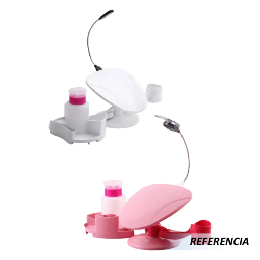 Soporte de esmalte de uñas con reposa manos multiángulo - Imagen 9