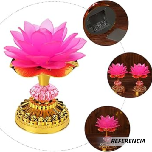 Lámpara diseño flor de loto - Imagen 8
