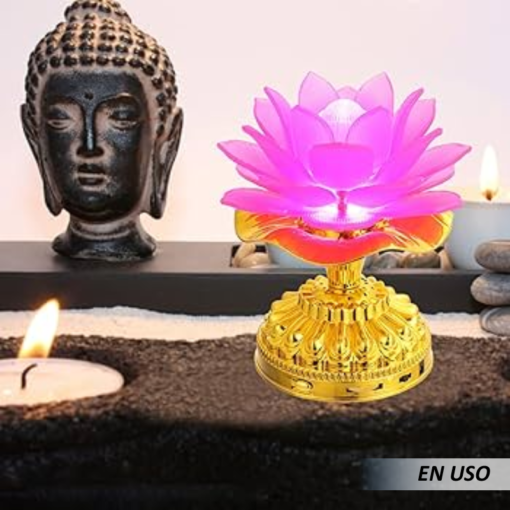 Lámpara diseño flor de loto - Imagen 3