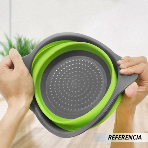 Colador plegable de silicona para cocina - Imagen 9