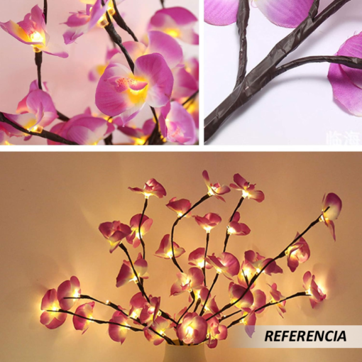 Luz de árbol en forma de orquídeas - Imagen 9