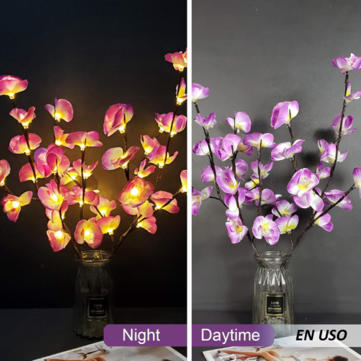 Luz de árbol en forma de orquídeas - Imagen 4