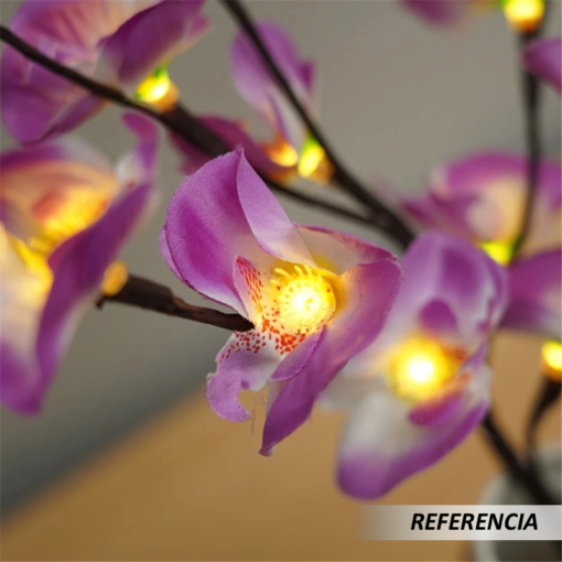 Luz de árbol en forma de orquídeas - Imagen 8