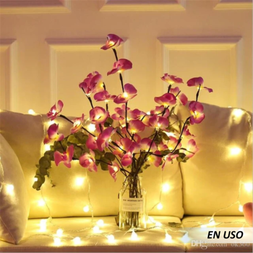 Luz de árbol en forma de orquídeas - Imagen 3
