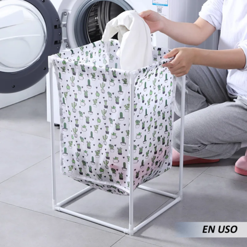 Cesta de ropa sucia de tela a prueba de polvo - Imagen 4