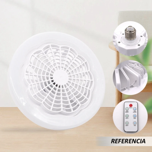  Foco ventilador de techo inteligente con Control remoto - Imagen 8
