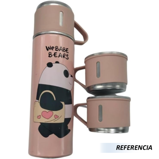 Juego de termo con tazas con diseño - Imagen 9