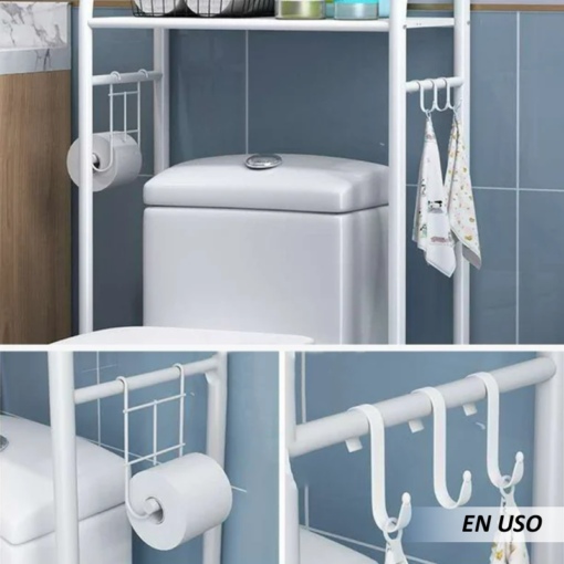 Estante curvo  3 pisos para el baño - Imagen 3
