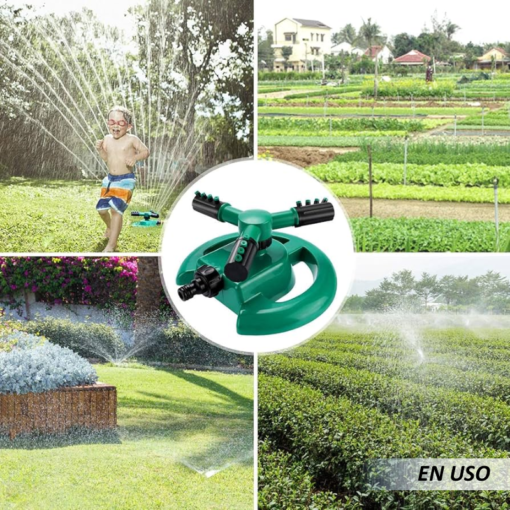 Rociador automático de agua inteligente de 360º con 3 brazos giratorios - Imagen 3