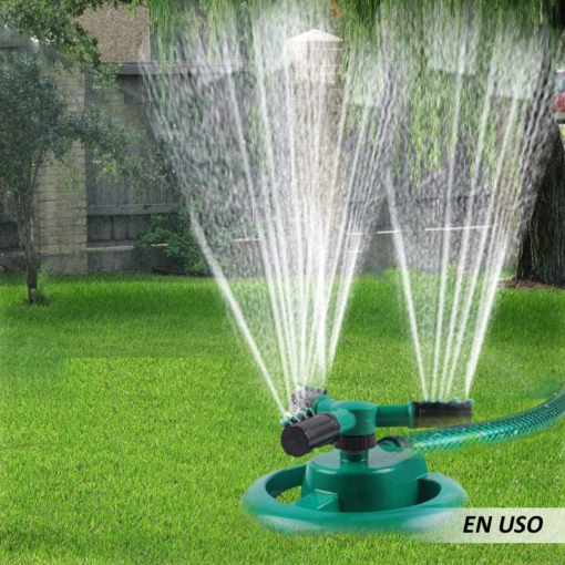 Rociador automático de agua inteligente de 360º con 3 brazos giratorios - Imagen 4