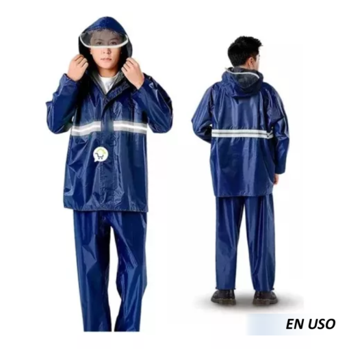 Traje impermeable con visor - Imagen 3