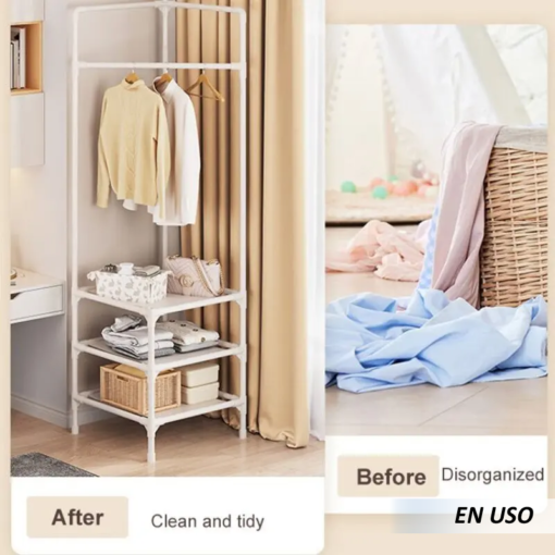 Perchero de esquina de pie para dormitorio - Imagen 3
