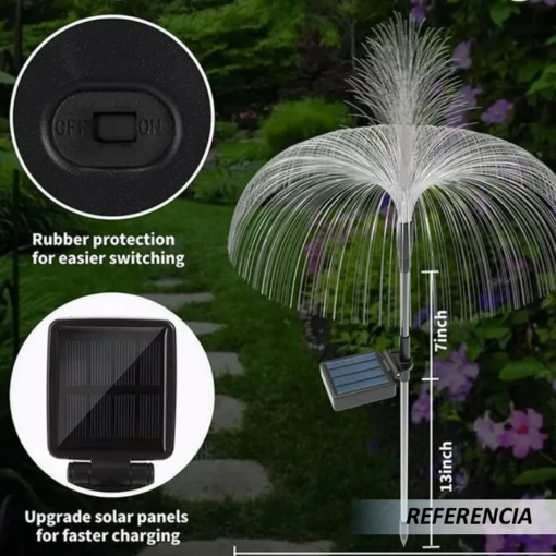 Luz Solar medusa de jardín para exteriores - Imagen 9