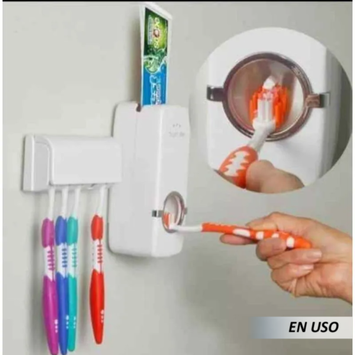 Dispensador de Pasta Dental y Soporte para Cepillos de Dientes - Imagen 4