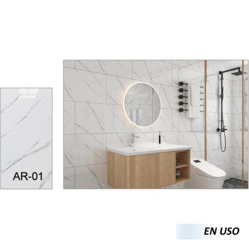  Paneles de pared de mármol simulado - Imagen 4