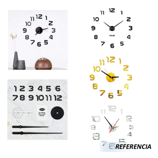 Reloj de pared autoadhesivo armable - Imagen 8