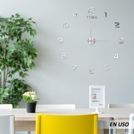 Reloj de pared autoadhesivo armable - Imagen 3
