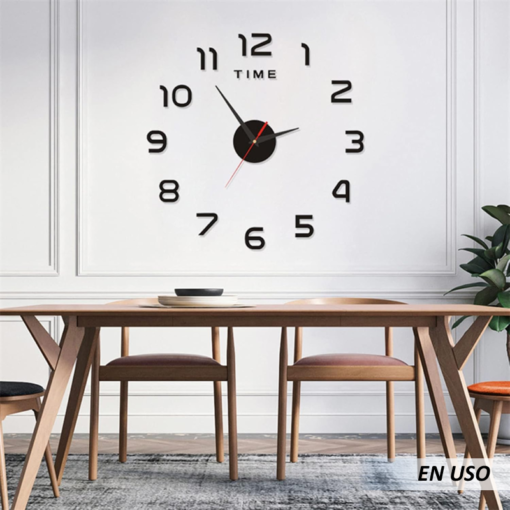 Reloj de pared autoadhesivo armable - Imagen 4