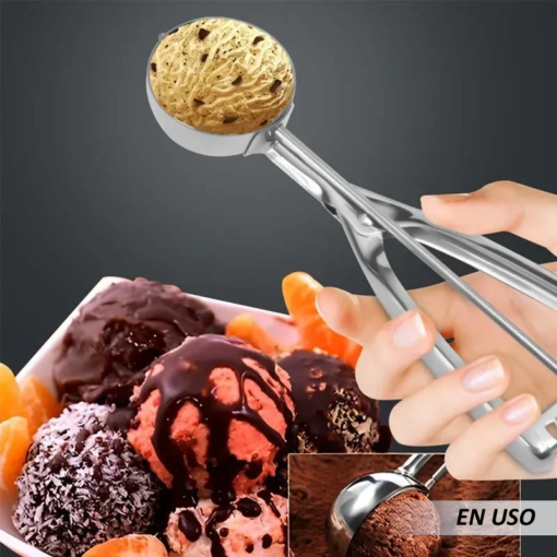 Cuchara de helado con mango de resorte - Imagen 4