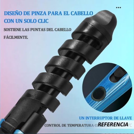Kit Nano Titanium Plancha Rizadora Y Peine - Imagen 8