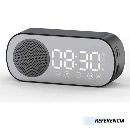 Radio despertador Digital con espejo y pantalla LED - Imagen 9