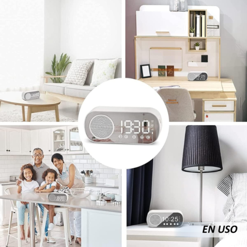 Radio despertador Digital con espejo y pantalla LED - Imagen 3
